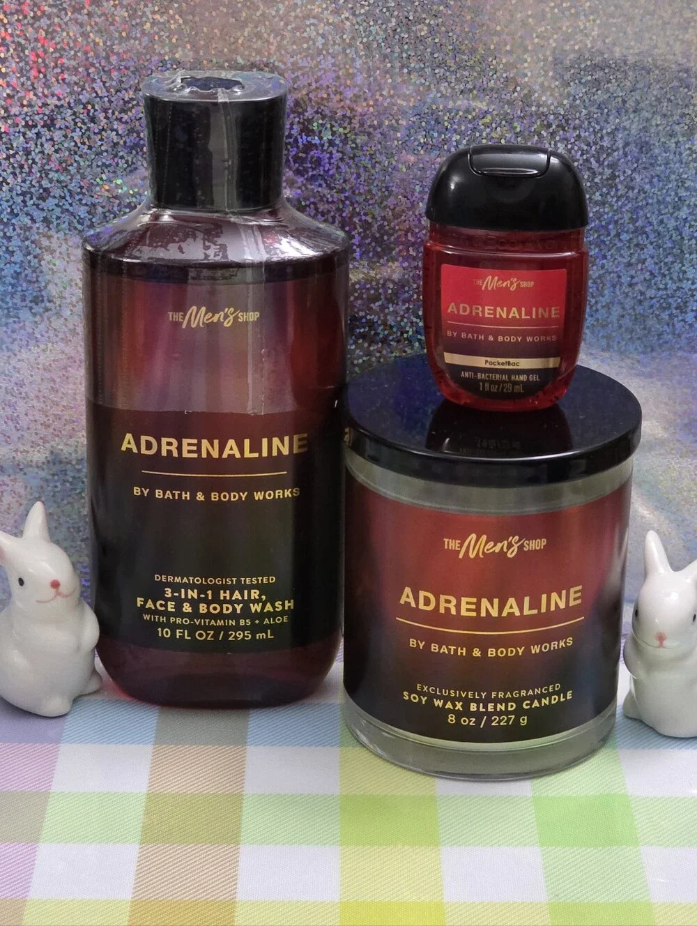Bath & Body Works Adrenaline Men’s 3-Piece Bath & Body Set New RARE
